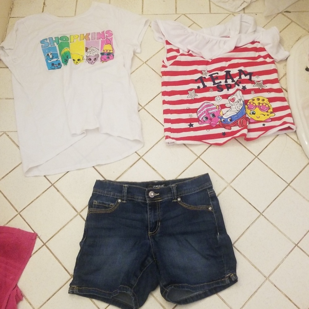Shorts and 2 spk shirts